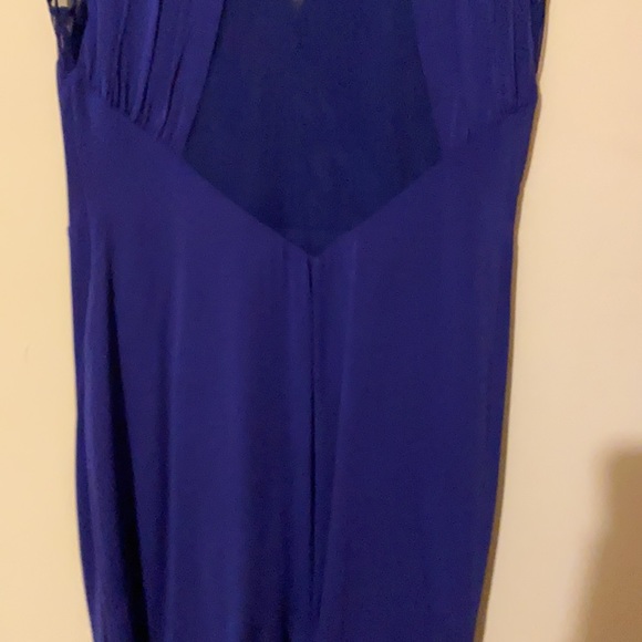 BCBG dress asymmetrical drape with sheer panels -NWT - Picture 6 of 6